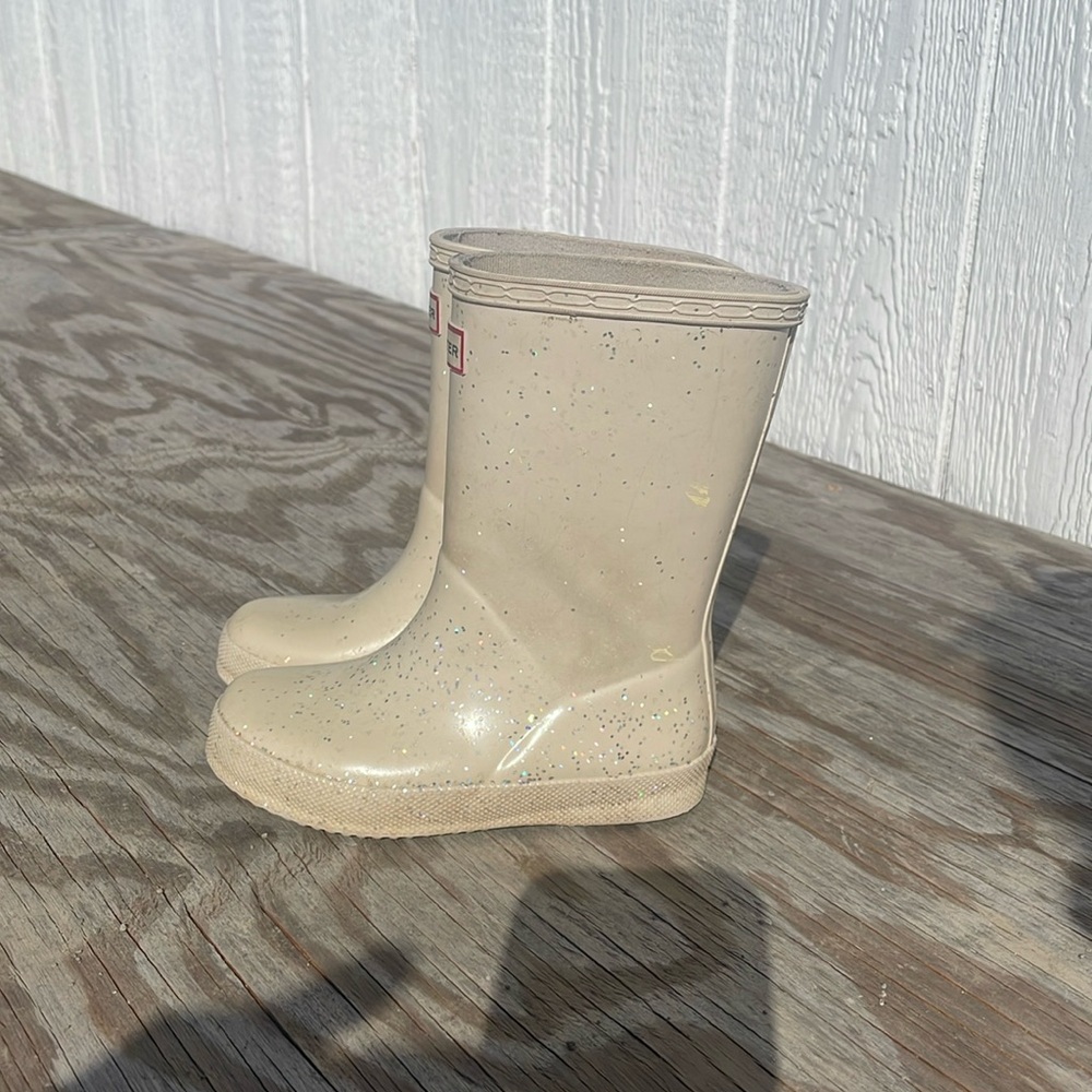 Hunter Kids First Giant Glitter Rain Boots
